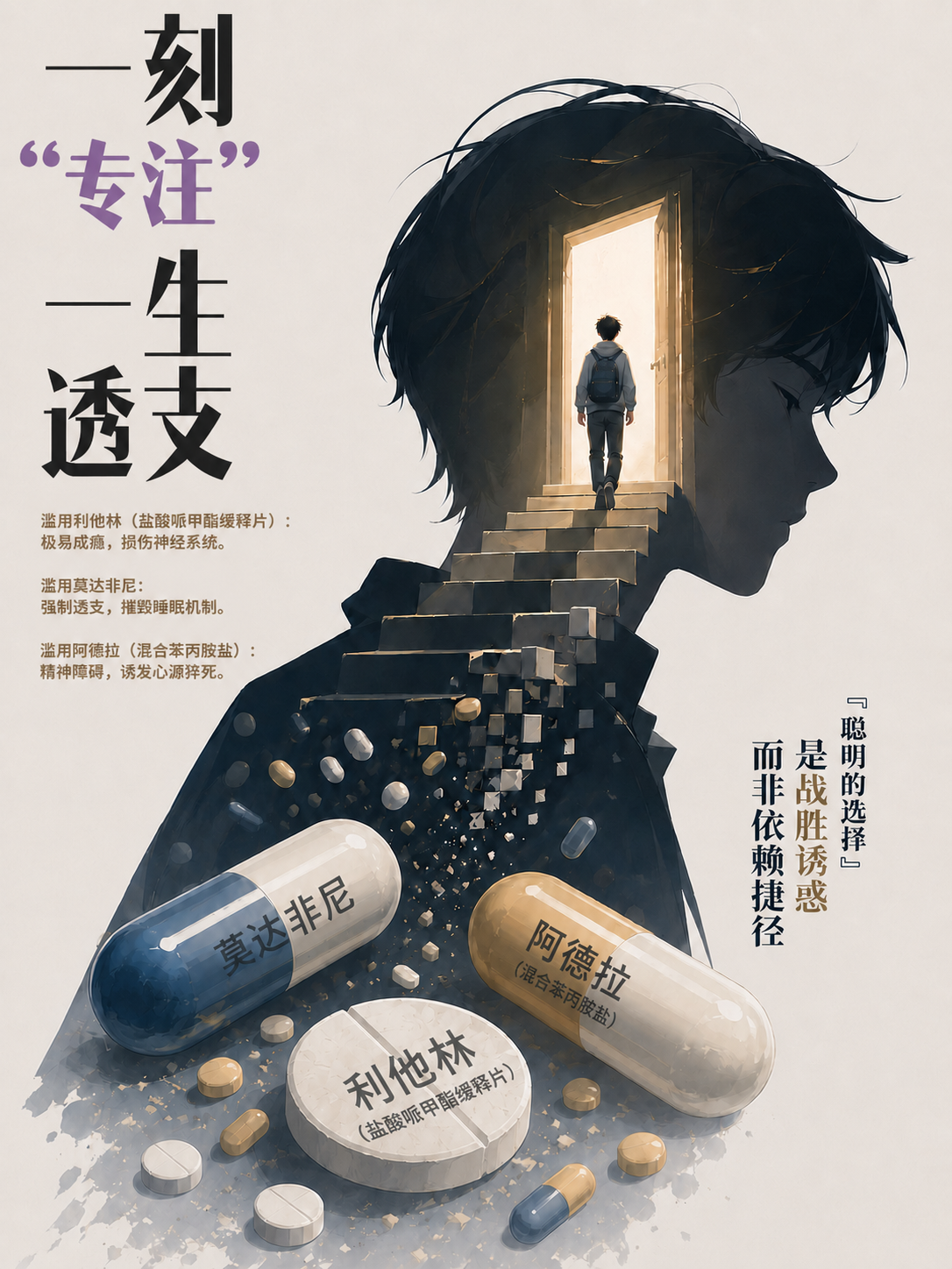 全民禁毒宣传月：01《防范药物滥用》系列海报